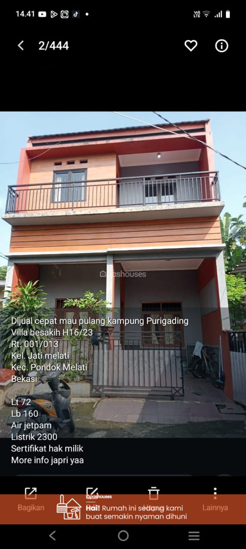 Perumahan Puri Gading Villa Besakih H16/23