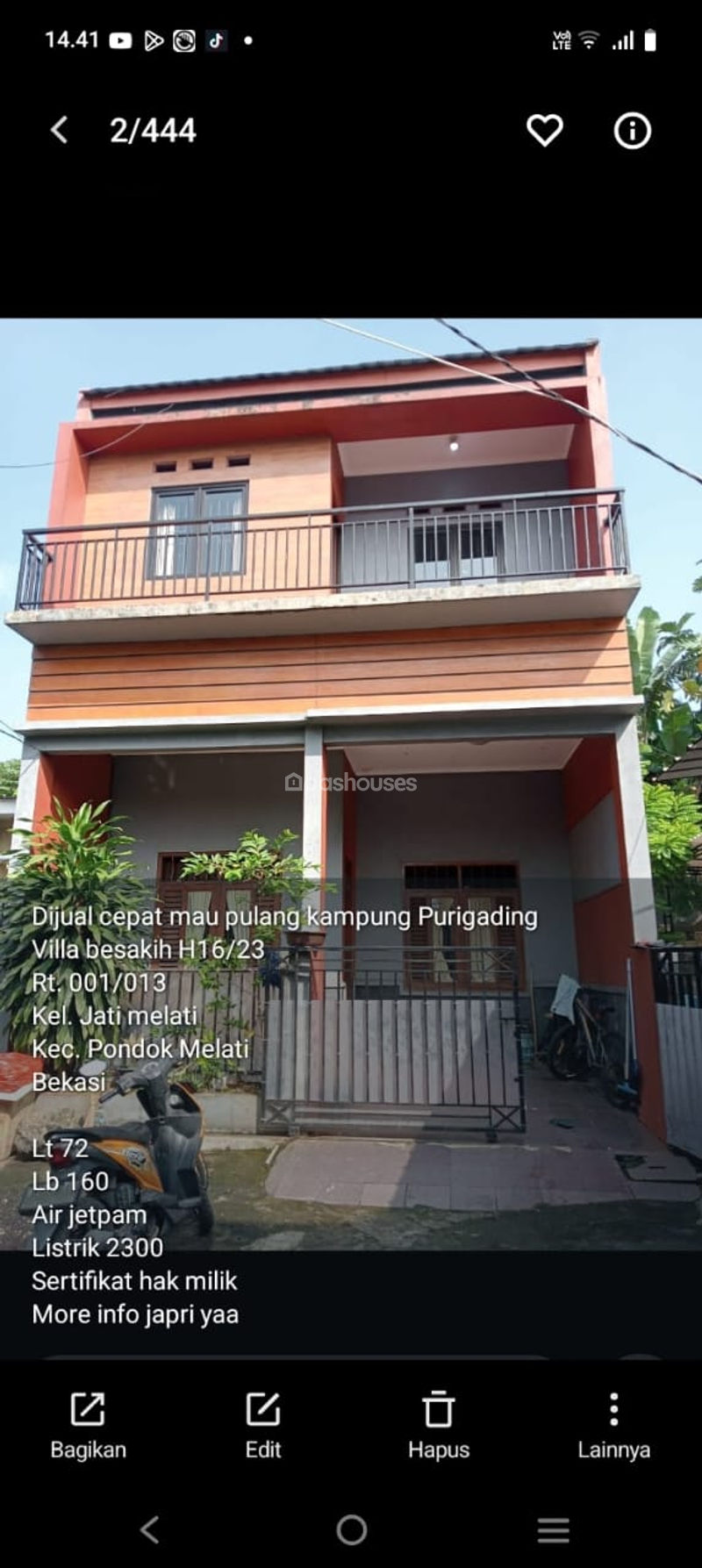 Perumahan Puri Gading Villa Besakih H16/23